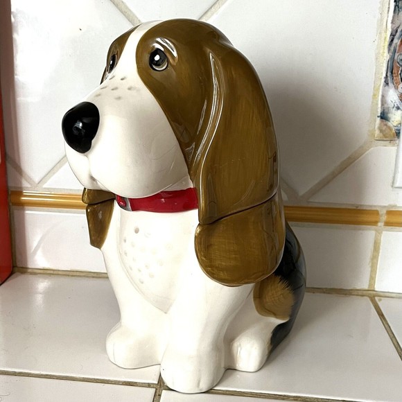 Kitchen Pioneer Woman Charlie Basset Hound Dog Ceramic Cookie Treat